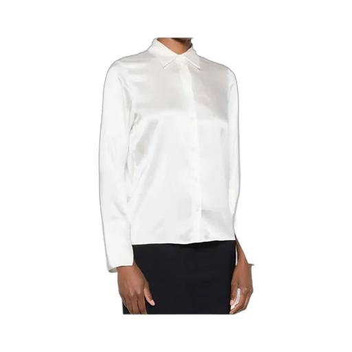 Long-Sleeve Satin Shirt