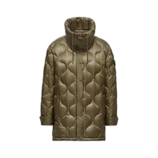 Moncler Lombi Hooded Mid Length Down Jacket