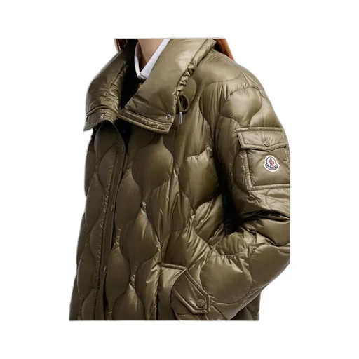 Moncler Lombi Hooded Mid Length Down Jacket