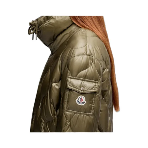Moncler Lombi Hooded Mid Length Down Jacket