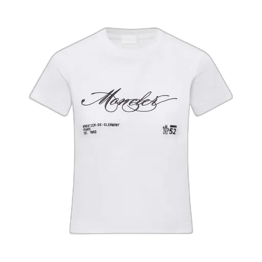 Moncler Logo-Embroidered Crewneck T-Shirt
