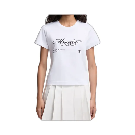Moncler Logo-Embroidered Crewneck T-Shirt