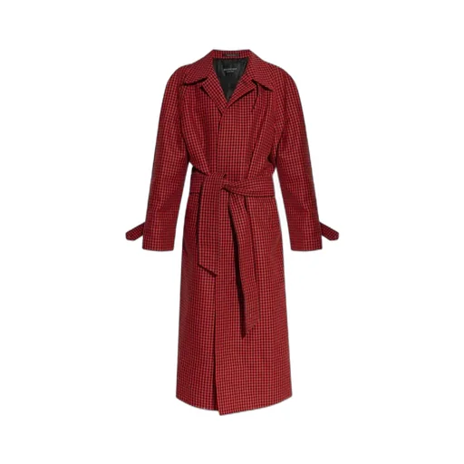 Houndstooth Pattern Long Coat