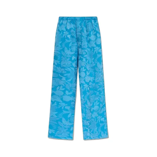 Floral Print Loose Fit Trousers