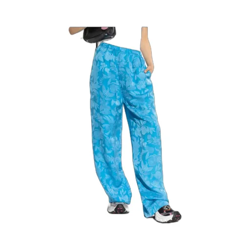 Floral Print Loose Fit Trousers