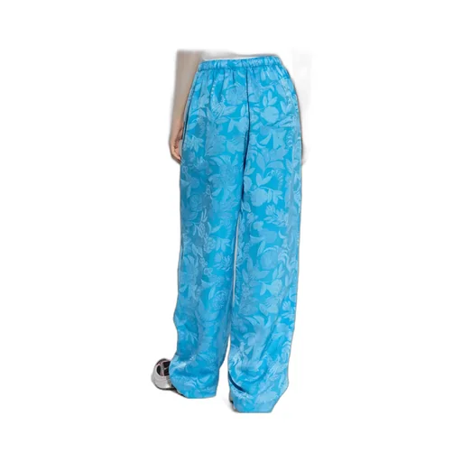 Floral Print Loose Fit Trousers