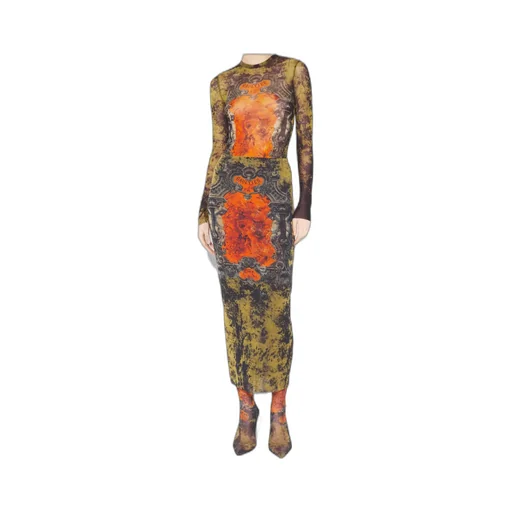 Mesh Long Skirt Printed MÉDaillon