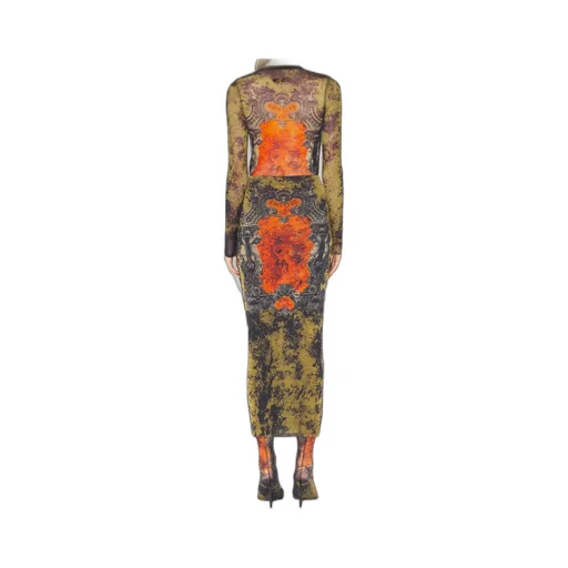 Mesh Long Skirt Printed MÉDaillon