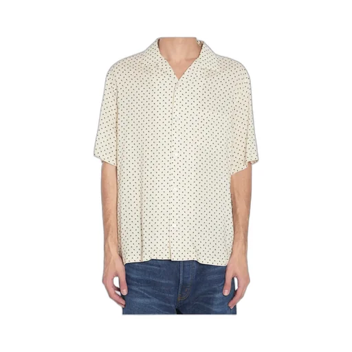 Bowling Shirt In Micro Triomphe Print Viscose