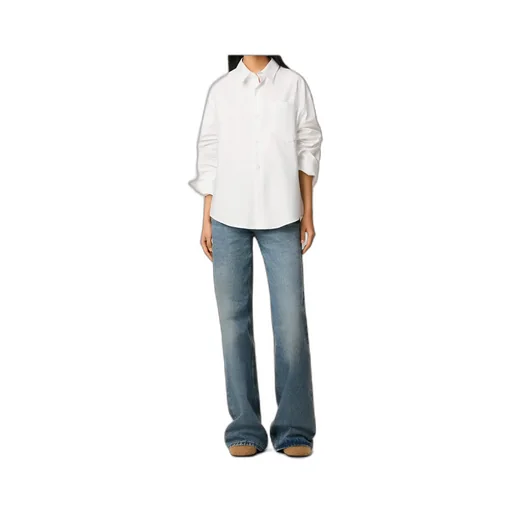 Ami Paris Ami De Coeur Logo Embossed Boxy Shirt