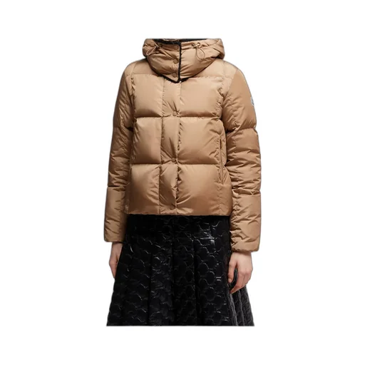 Castelnou Square-Quilted Hooded Short Down Jacket