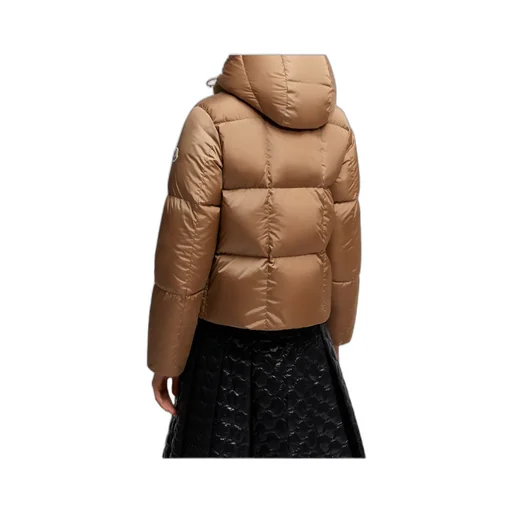 Castelnou Square-Quilted Hooded Short Down Jacket