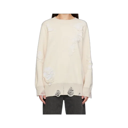 Mm6 Maison Margiela Distressed Crewneck Sweatshirt