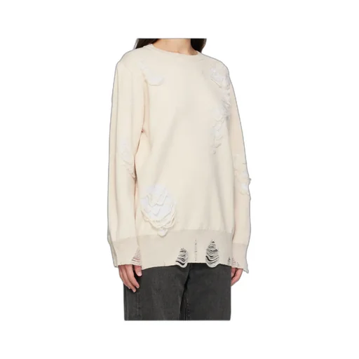 Mm6 Maison Margiela Distressed Crewneck Sweatshirt