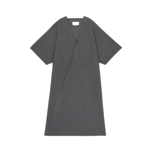Mm6 Maison Margiela Short-Sleeved V-Neck Dress