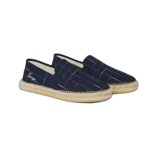 Kenzo Stitch Detailed Slip-On Shoes