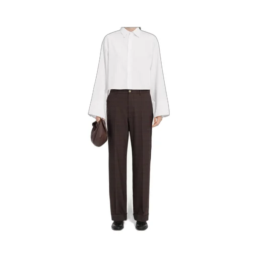 Mm6 Maison Margiela Bell-Sleeved Cropped Shirt