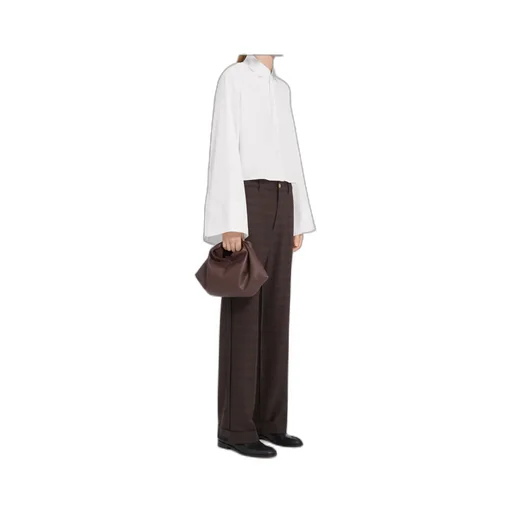 Mm6 Maison Margiela Bell-Sleeved Cropped Shirt
