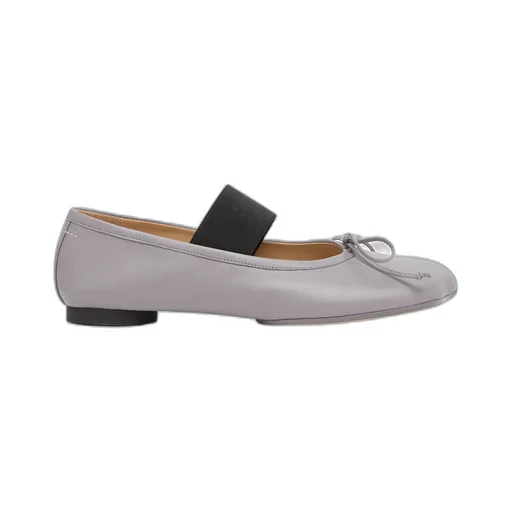 Mm6 Maison Margiela Anatomic Numbers-Motif Bow-Detailed Ballerinas