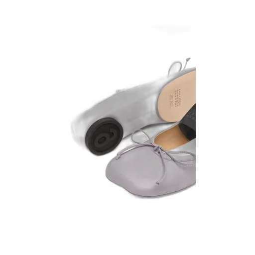 Mm6 Maison Margiela Anatomic Numbers-Motif Bow-Detailed Ballerinas
