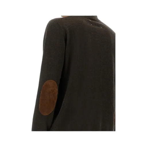 Elbow-Patch Wool Polo Shirt