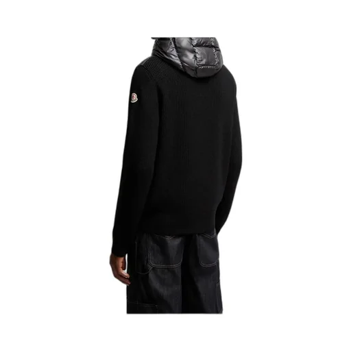 Moncler Zip-Up Padded Knitted Sweatshirt