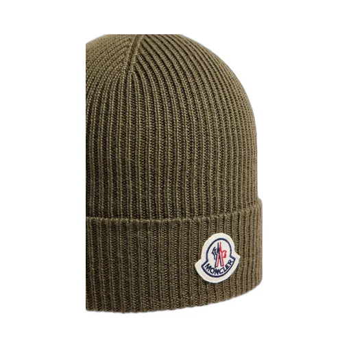 Moncler Logo Patch Knitted Beanie