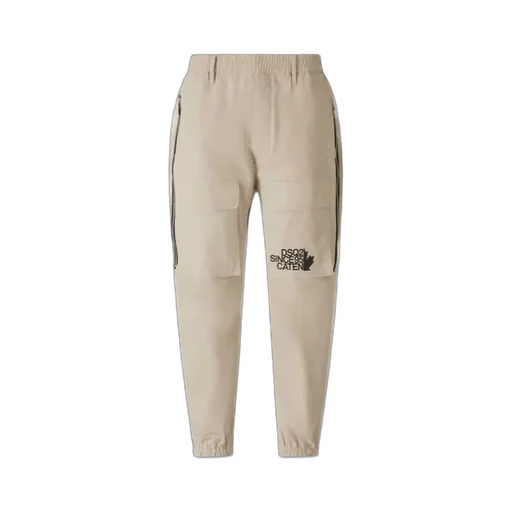 Dsquared2 Logo Printed Tapered-Leg Trousers