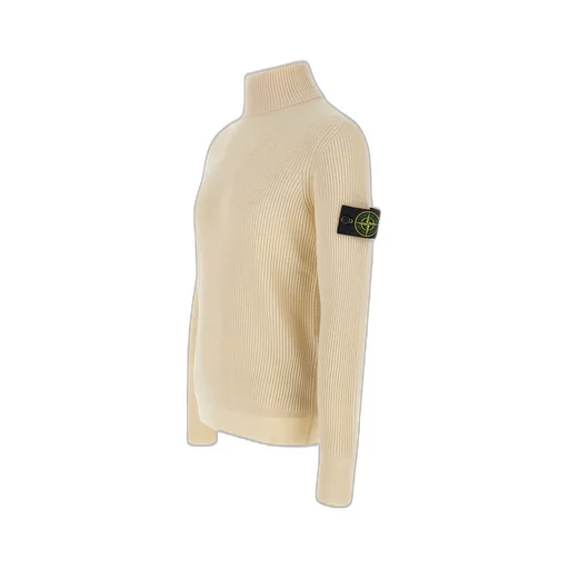Ribbed High-Neck Sweater