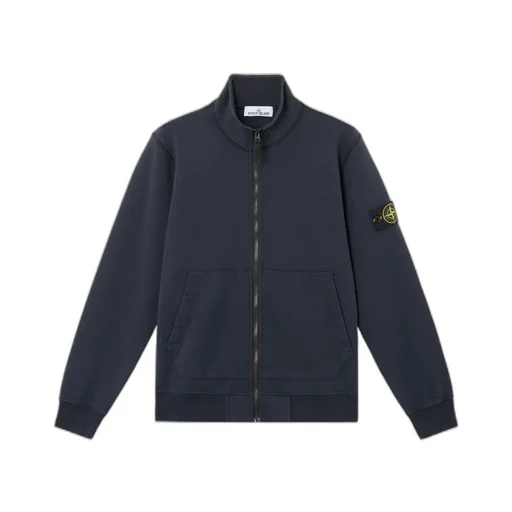 Stone Island Compass Patch Zip Up Sweatshirt