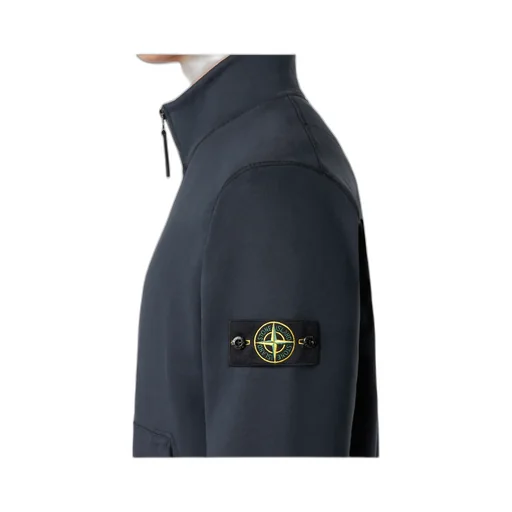 Stone Island Compass Patch Zip Up Sweatshirt