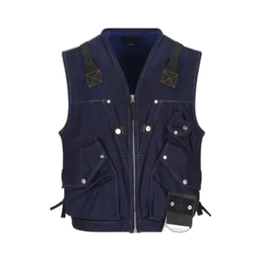 Stone Island Logo Patch Zipped Vest