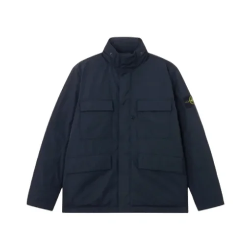 Stone Island Logo Patch Zip-Up Padded Jacket