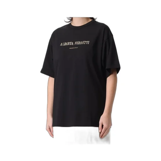 Alberta Ferretti Logo Printed Crewneck T-Shirt
