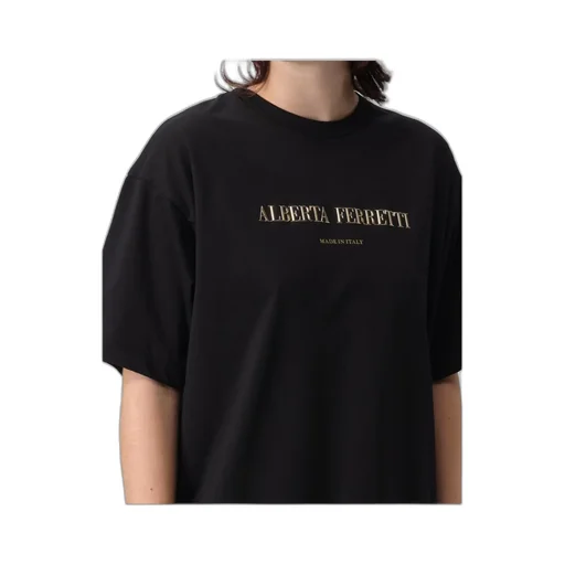 Alberta Ferretti Logo Printed Crewneck T-Shirt