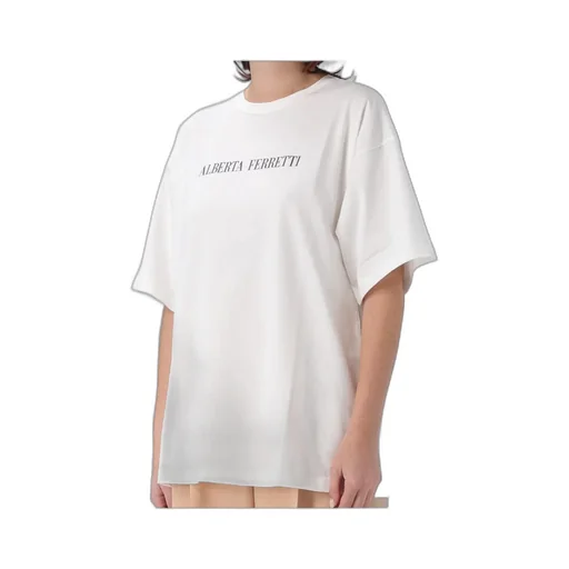 Alberta Ferretti Logo Printed Crewneck T-Shirt