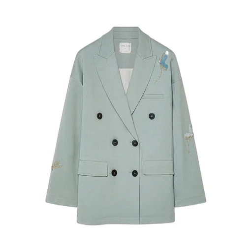 Double-Breasted Decorative Coat
