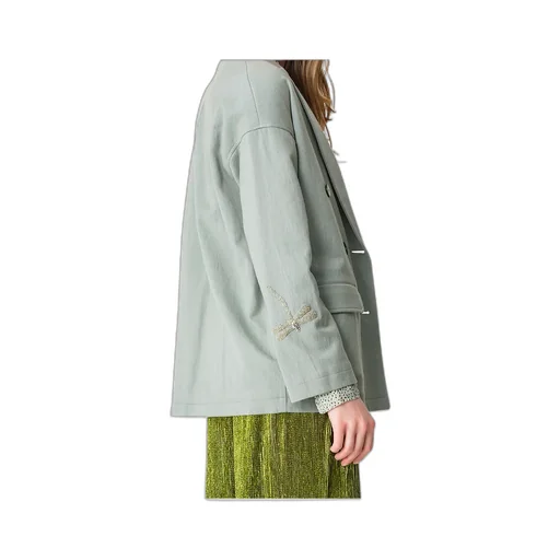 Double-Breasted Decorative Coat