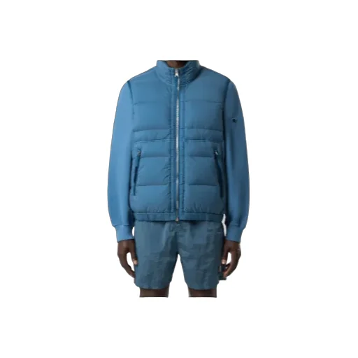 Stone Island Logo Patch Zip-Up Vest