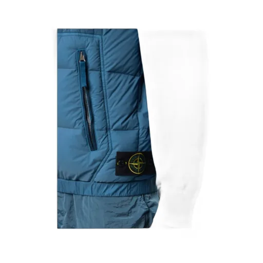 Stone Island Logo Patch Zip-Up Vest