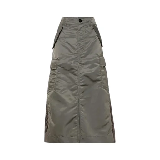 Nylon Twill Skirt