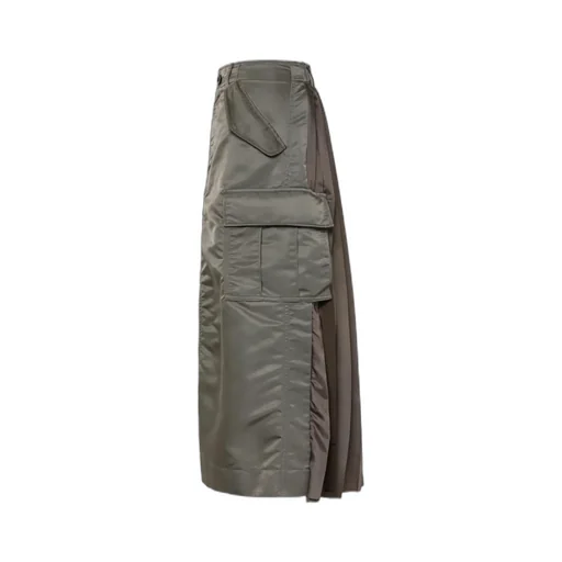 Nylon Twill Skirt