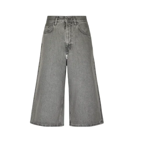 Denim Trousers With Belt Loops