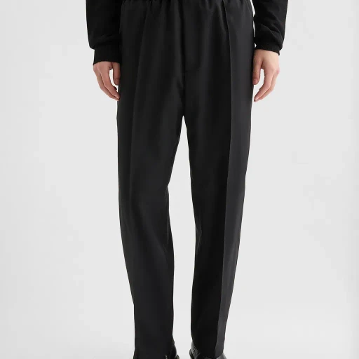 Technical Gabardine Tapered Trousers