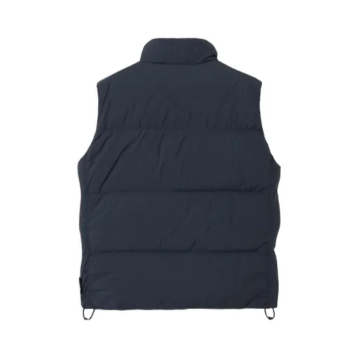 Stone Island Logo Patch High Neck Sleeveless Vest