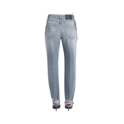 Button Distressed Trousers