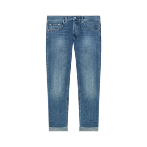 Five-Pocket Cuffed-Hem Jeans