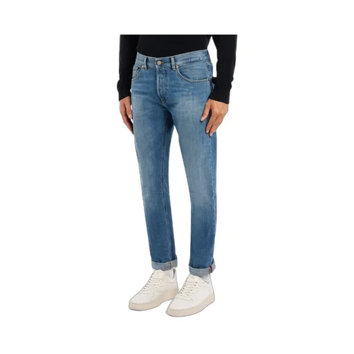 Five-Pocket Cuffed-Hem Jeans