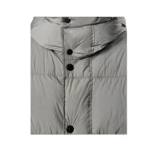 Stone Island Logo Patch Hooded Coat