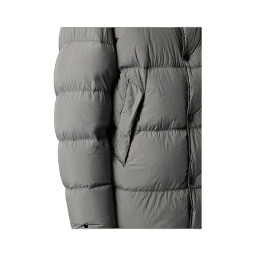 Stone Island Logo Patch Hooded Coat